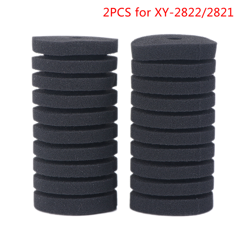Aquaculture Aerator Pump - ฟองน้ำกรองน้ำสำหรับตู้ปลา 2 ชิ้น สำหรับกรอง XY-2822/2821 และปั๊มลมตู้ปลา