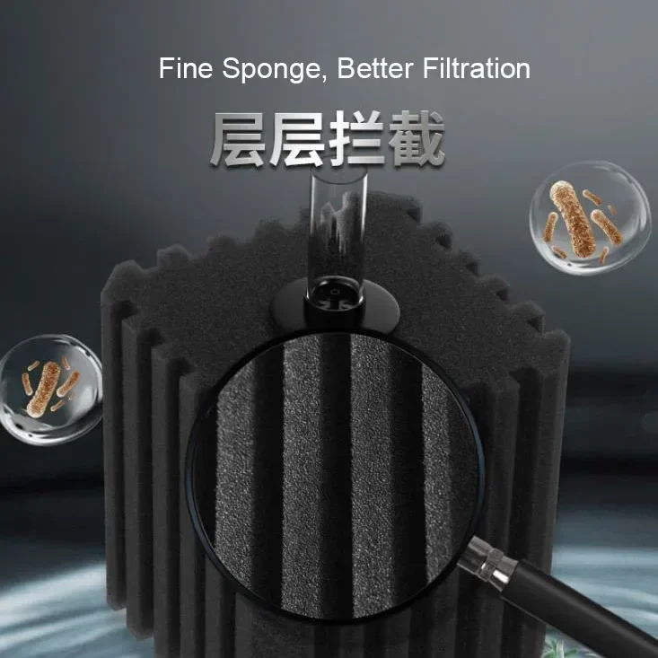 ตัวกรองฟองน้ำชีวภาพขนาดใหญ่สำห - Aquaculture Aerator Pump บทวิจารณ์และราคา