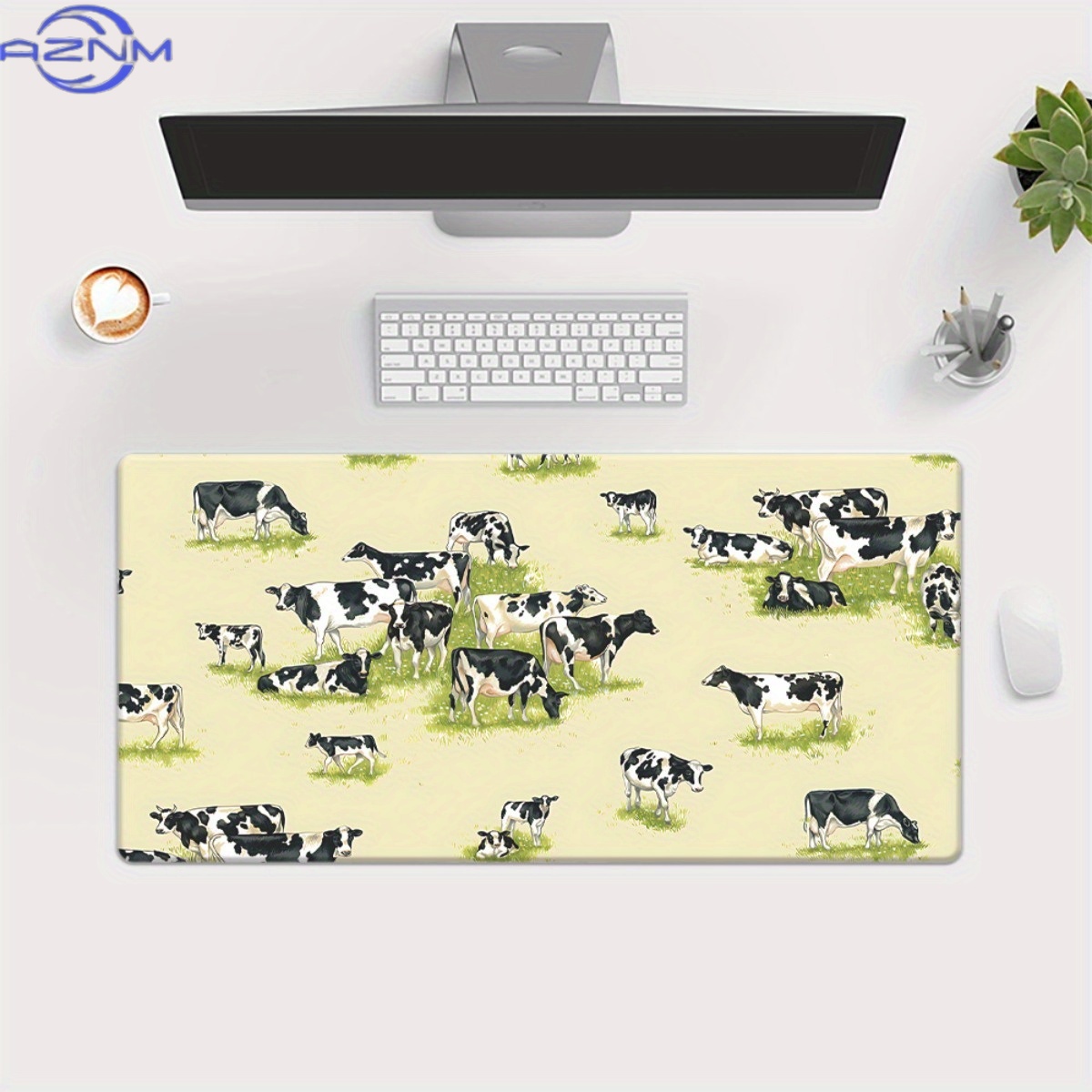แผ่นรองโต๊ะลายวัวขนาด XXL หนึ่ - Cow Mat Rubber บทวิจารณ์และราคา