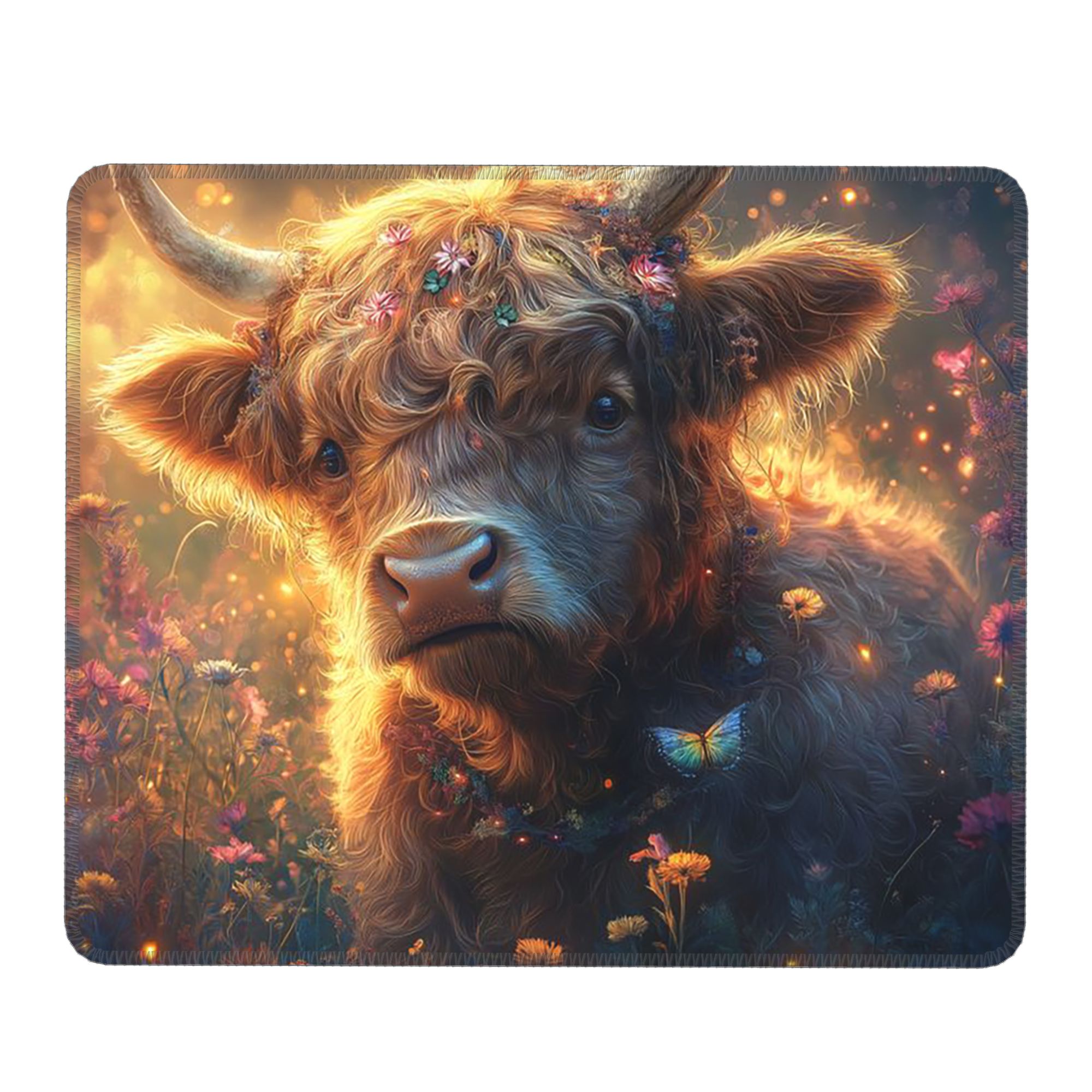 แผ่นรองเมาส์ลายวัวไฮแลนด์ในป่า - Cow Mat Rubber บทวิจารณ์และราคา