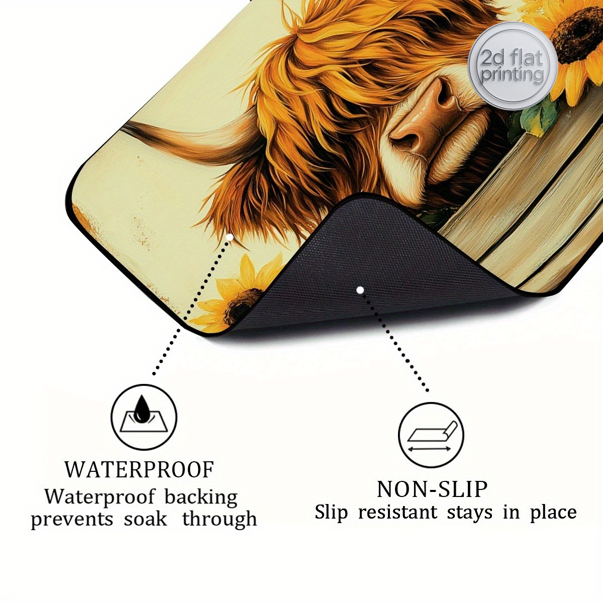 แผ่นรองจานตกแต่ง 1 ชิ้น ลายดอก - Cow Mat Rubber บทวิจารณ์และราคา