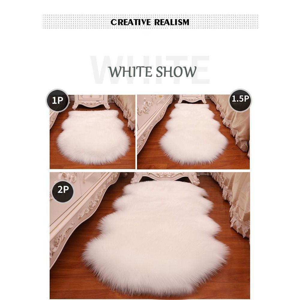 พรมขนแกะเทียม ซักได้ นุ่มฟู ขน - Cow Mat Rubber บทวิจารณ์และราคา