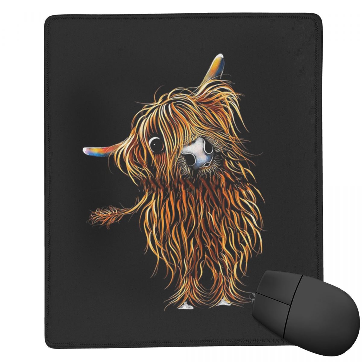 แผ่นรองเมาส์ลายวัวไฮแลนด์ 7x9  - Cow Mat Rubber บทวิจารณ์และราคา